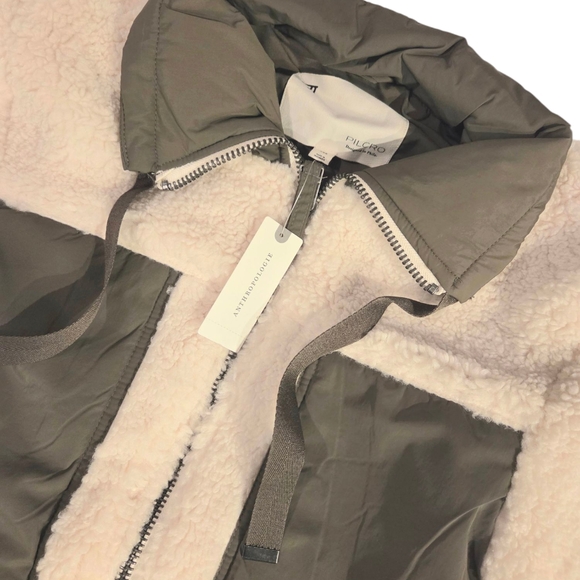 Pilcro Anthropologie Mixed Sherpa Anorak Jacket - Picture 4 of 5